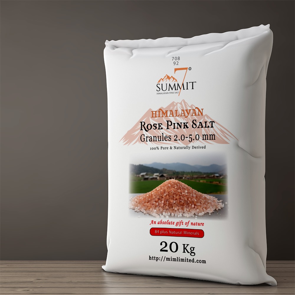 rose pink salt granules-20kg