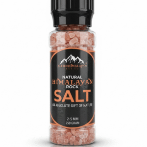 250g Allied Himalayan Pink Salt  | PET Shaker | Coarse Crystals (2–5mm) | Premium Cooking Salt for BBQ, Grilling & Steaks
