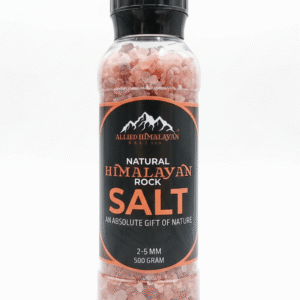 500g Allied Himalayan Pink Salt | Large PET Shaker | Coarse Crystals (2–5mm) | Ideal for Grilling, Meat Seasoning & Chefs